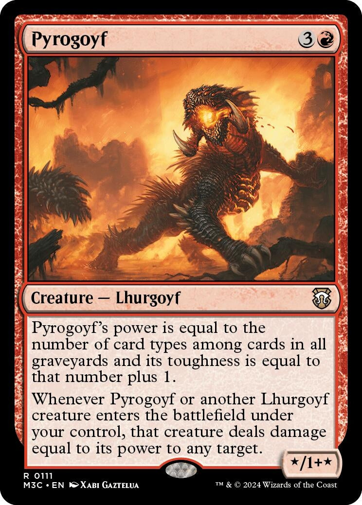 Image for Pyrogoyf (111) (Commander: Modern Horizons 3) - Magic: The Gathering