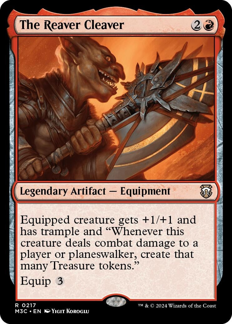 Image for The Reaver Cleaver (Ripple Foil) (217) (Commander: Modern Horizons 3) - Magic: The Gathering