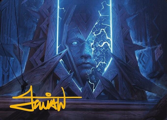 Image for Stone Idol Generator Art Card (Gold-Stamped Signature) (35) (Art Series: Modern Horizons 3) - Magic: The Gathering