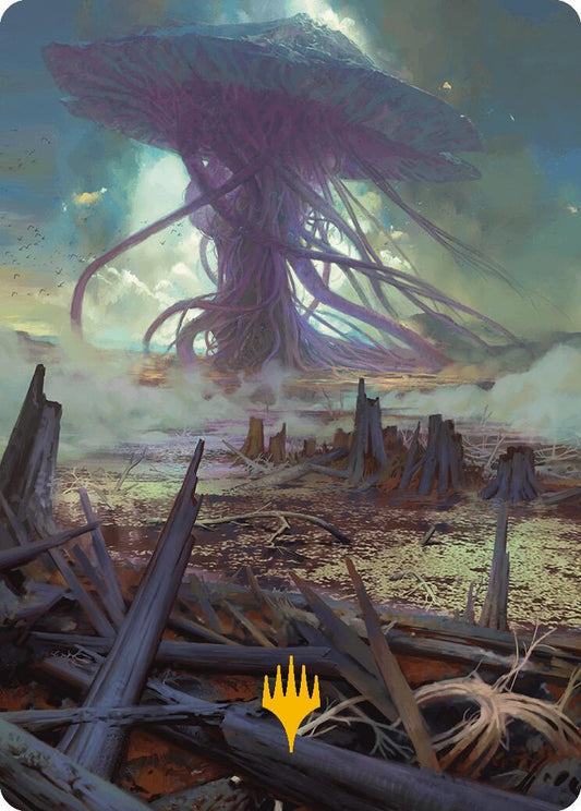 Image for Swamp Art Card (Gold-Stamped Planeswalker Symbol) (24) (Art Series: Modern Horizons 3) - Magic: The Gathering