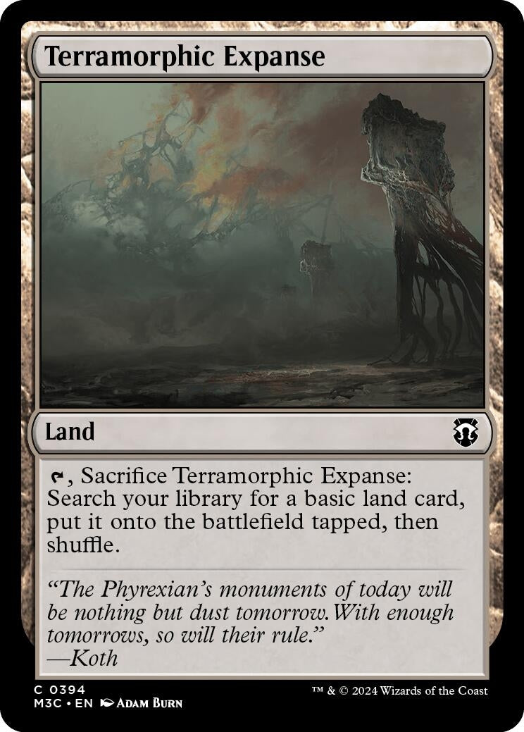 Image for Terramorphic Expanse (Ripple Foil) (394) (Commander: Modern Horizons 3) - Magic: The Gathering