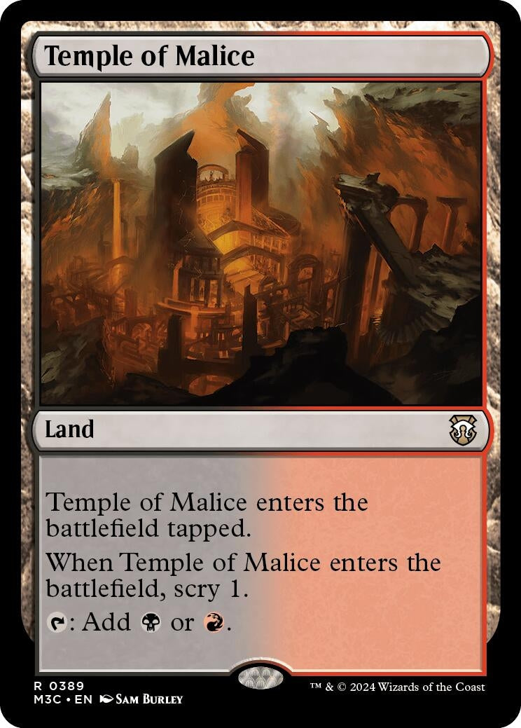 Image for Temple of Malice (Ripple Foil) (389) (Commander: Modern Horizons 3) - Magic: The Gathering