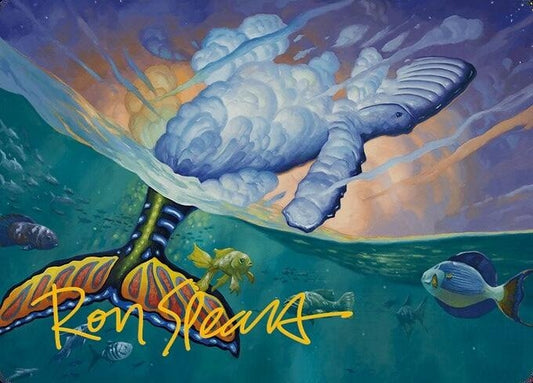 Image for Dreamtide Whale Art Card (Gold-Stamped Signature) (2) (Art Series: Modern Horizons 3) - Magic: The Gathering