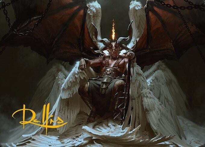 Image for Shilgengar, Sire of Famine Art Card (Gold-Stamped Signature) (4) (Art Series: Modern Horizons 3) - Magic: The Gathering