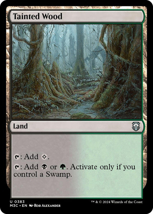 Image for Tainted Wood (Ripple Foil) (383) (Commander: Modern Horizons 3) - Magic: The Gathering