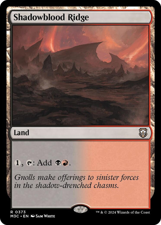 Image for Shadowblood Ridge (Ripple Foil) (373) (Commander: Modern Horizons 3) - Magic: The Gathering