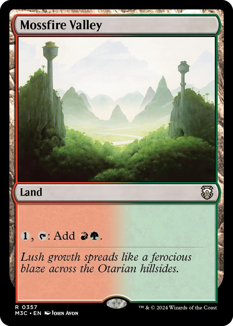Image for Mossfire Valley (Ripple Foil) (357) (Commander: Modern Horizons 3) - Magic: The Gathering
