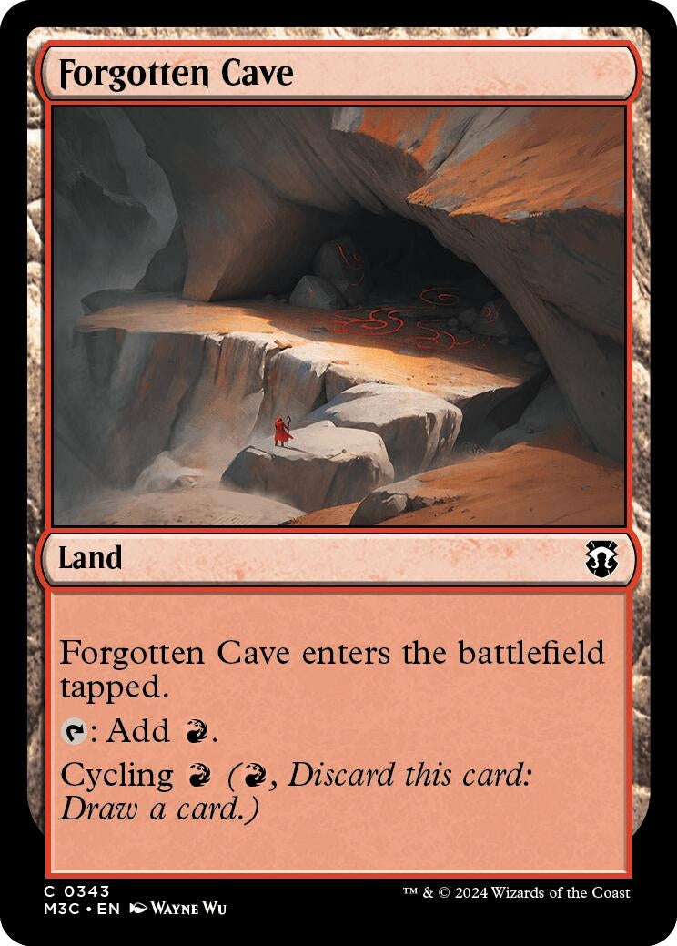 Image for Forgotten Cave (Ripple Foil) (343) (Commander: Modern Horizons 3) - Magic: The Gathering