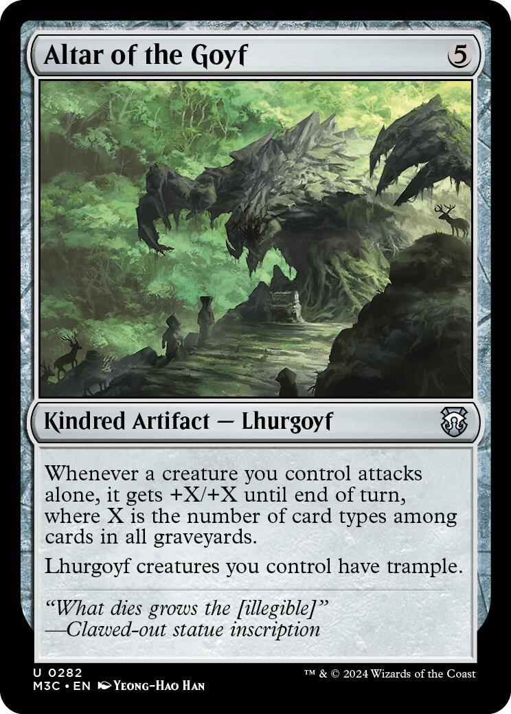 Image for Altar of the Goyf (Ripple Foil) (282) (Commander: Modern Horizons 3) - Magic: The Gathering