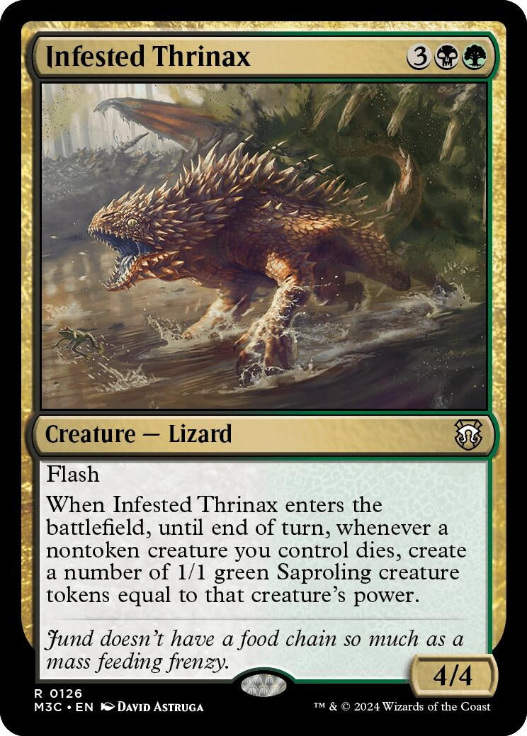 Image for Infested Thrinax (126) (Commander: Modern Horizons 3) - Magic: The Gathering