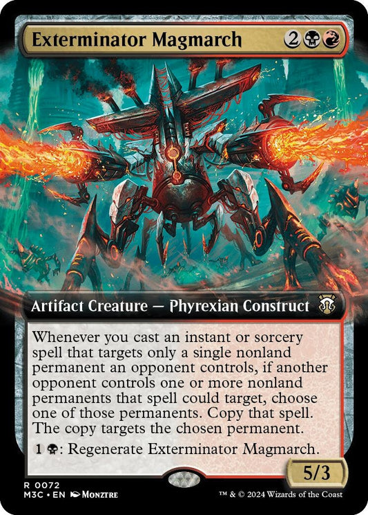 Image for Exterminator Magmarch (Extended Art) (Ripple Foil) (72) (Commander: Modern Horizons 3) - Magic: The Gathering