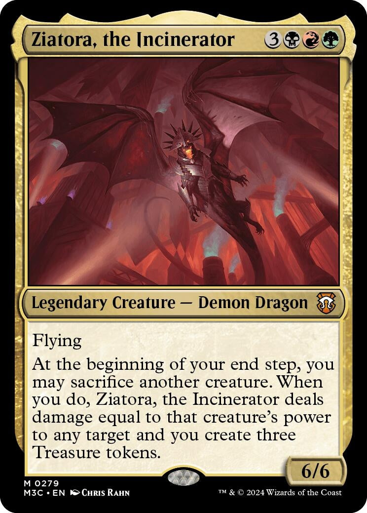 Image for Ziatora, the Incinerator (Ripple Foil) (279) (Commander: Modern Horizons 3) - Magic: The Gathering