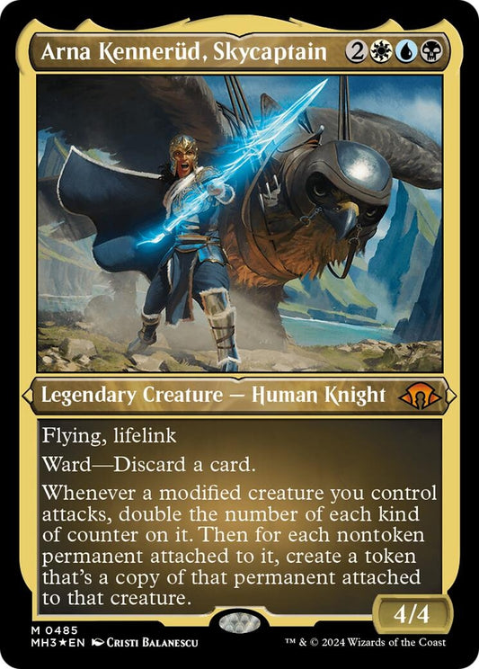 Image for Arna Kennerud, Skycaptain (Foil Etched) (485) (Modern Horizons 3) - Magic: The Gathering