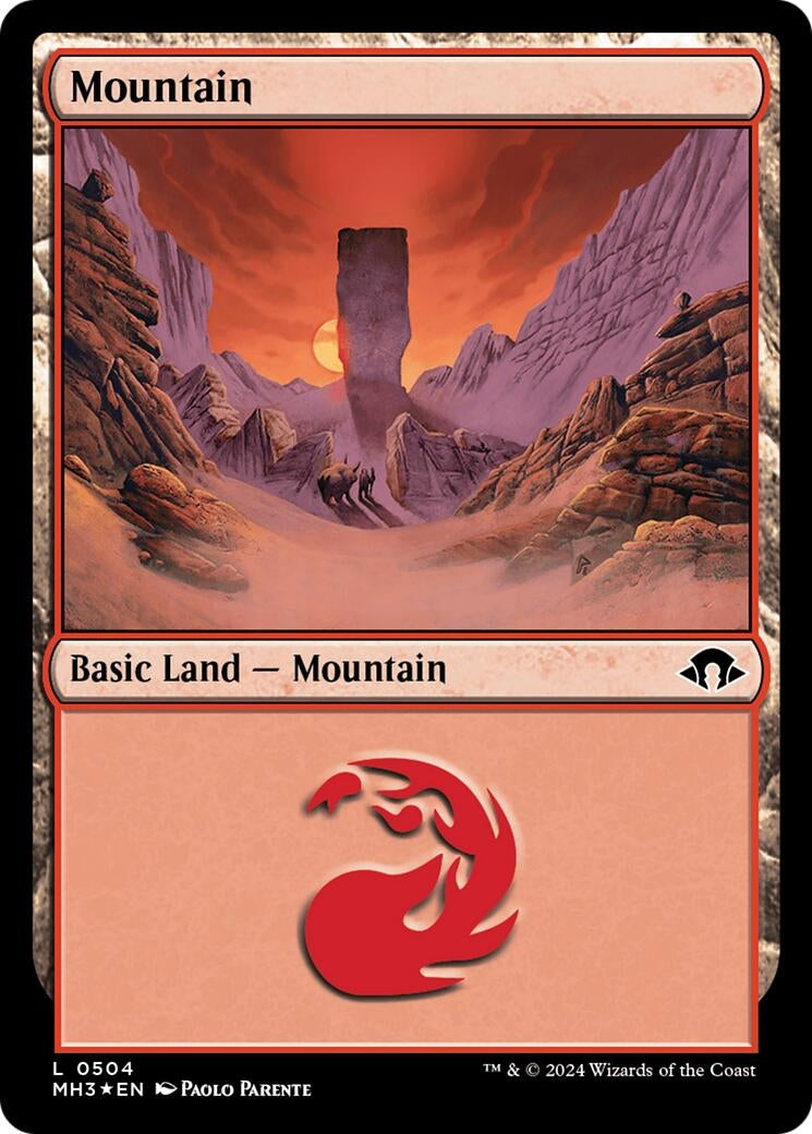 Image for Mountain (0504) (Ripple Foil) (504) (Modern Horizons 3) - Magic: The Gathering