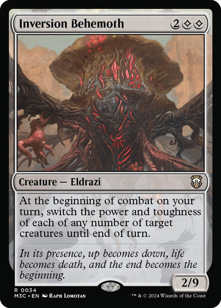 Image for Inversion Behemoth  (Ripple Foil) (34) (Commander: Modern Horizons 3) - Magic: The Gathering