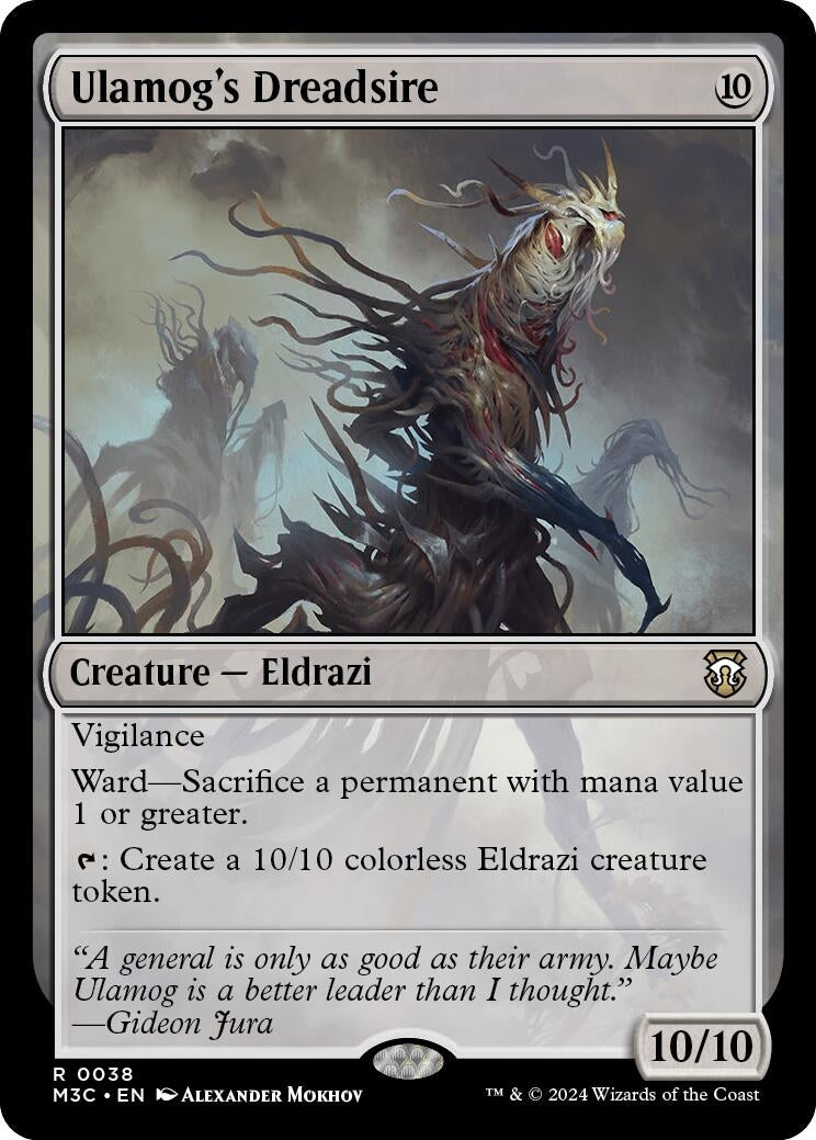 Image for Ulamog's Dreadsire (Ripple Foil) (38) (Commander: Modern Horizons 3) - Magic: The Gathering