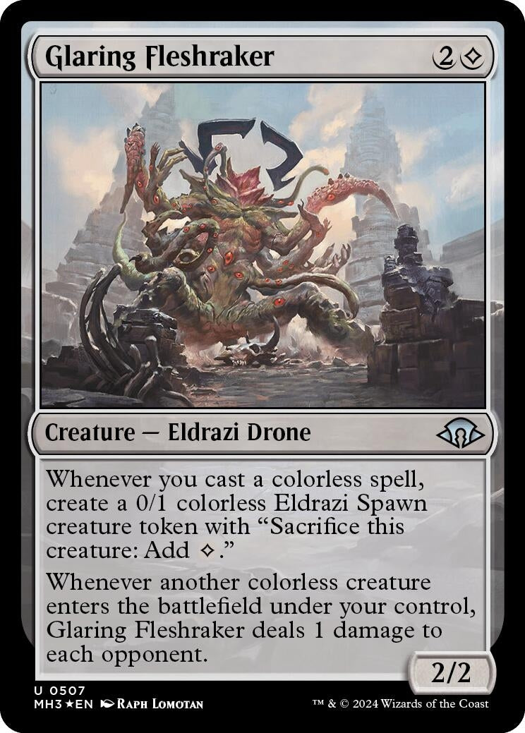 Image for Glaring Fleshraker (Ripple Foil) (507) (Modern Horizons 3) - Magic: The Gathering