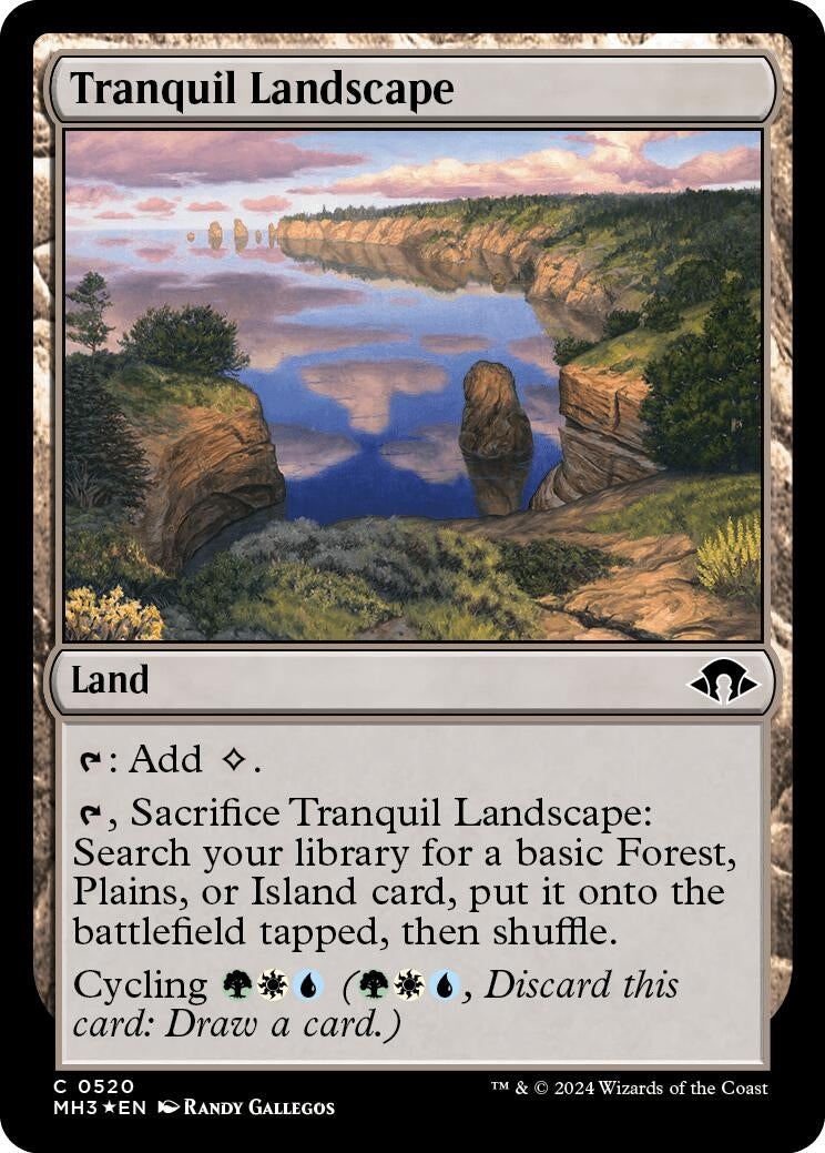 Image for Tranquil Landscape (Ripple Foil) (520) (Modern Horizons 3) - Magic: The Gathering