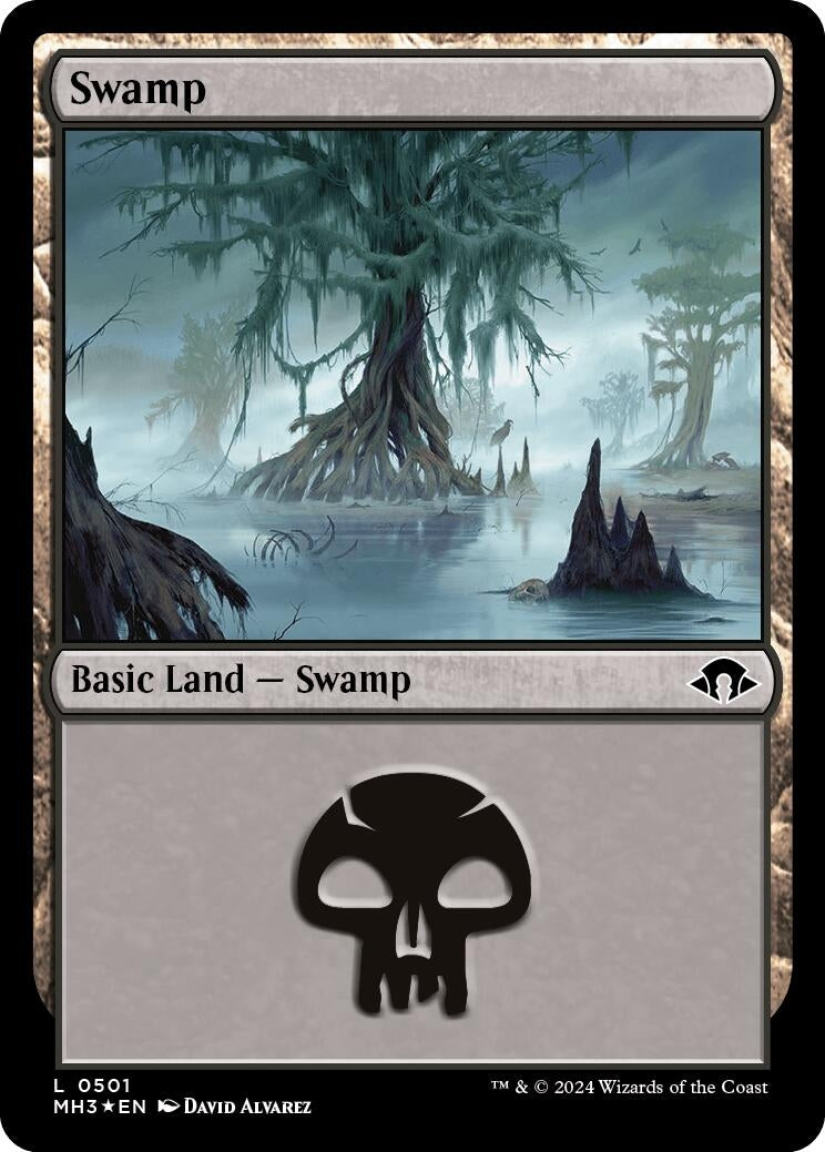 Image for Swamp (0501) (Ripple Foil) (501) (Modern Horizons 3) - Magic: The Gathering