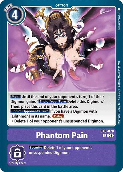 Image for Phantom Pain (EX6-070 U) (Infernal Ascension) - Digimon Card Game