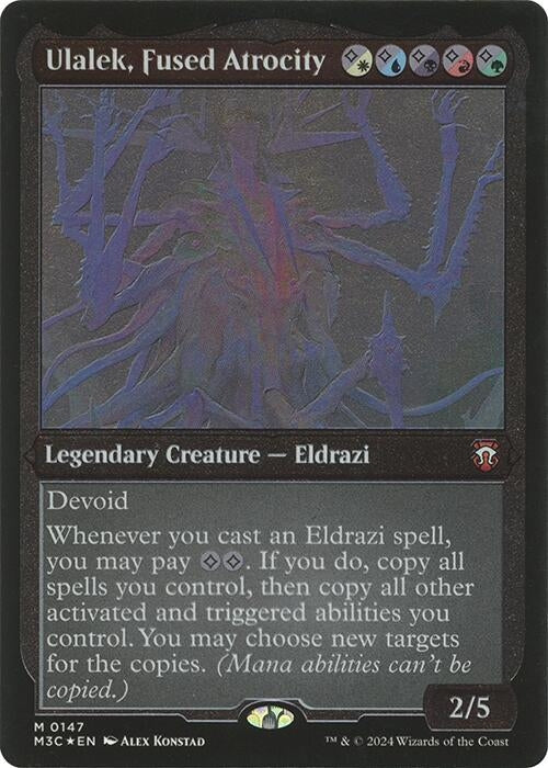 Image for Ulalek, Fused Atrocity (Display Commander) - Thick Stock (147) (Commander: Modern Horizons 3) - Magic: The Gathering