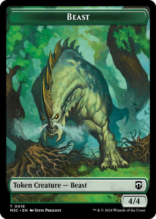 Image for Beast (0016) // Copy Double-Sided Token (16 // 1) (Commander: Modern Horizons 3) - Magic: The Gathering