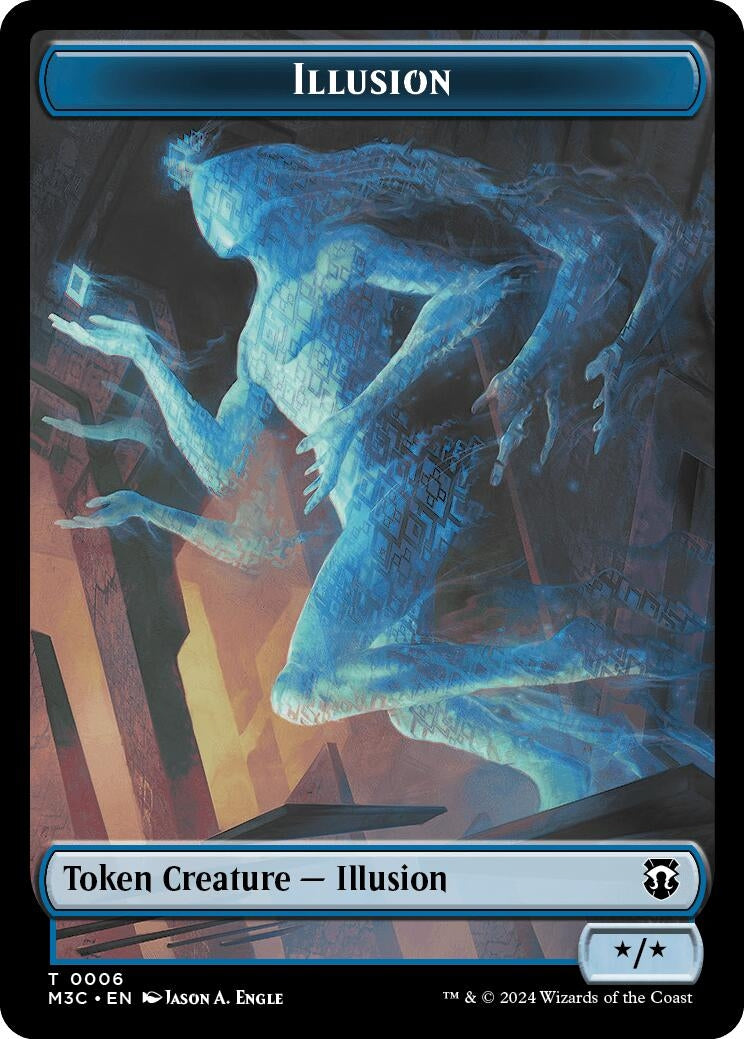 Image for Illusion // Servo Double-Sided Token (6 // 33) (Commander: Modern Horizons 3) - Magic: The Gathering