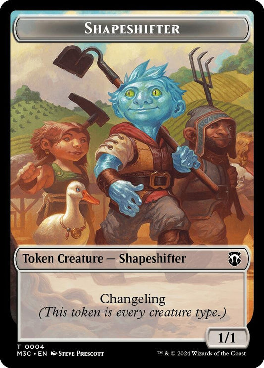 Image for Shapeshifter (0004) // Copy Double-Sided Token (4 // 1) (Commander: Modern Horizons 3) - Magic: The Gathering