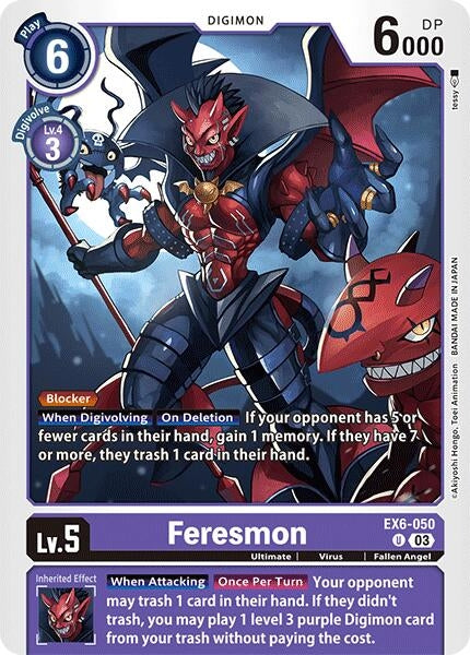 Image for Feresmon (EX6-050 U) (Infernal Ascension) - Digimon Card Game