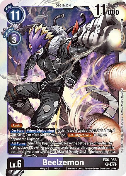Image for Beelzemon (EX6-056 R) (Infernal Ascension) - Digimon Card Game