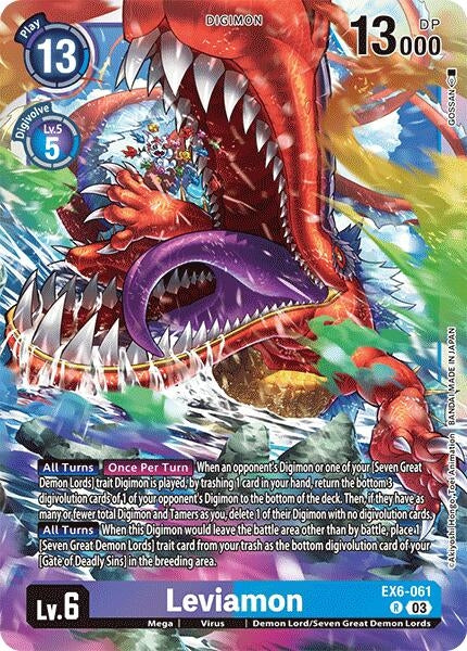 Image for Leviamon (EX6-061 R) (Infernal Ascension) - Digimon Card Game