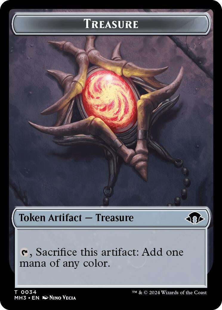 Image for Treasure Token (34) (Modern Horizons 3) - Magic: The Gathering