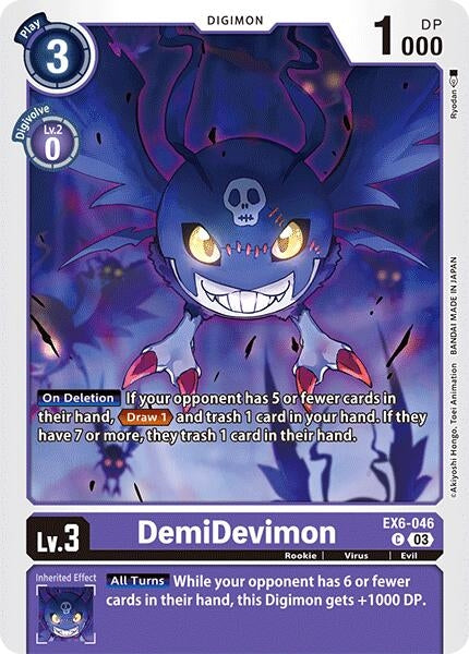 Image for DemiDevimon (EX6-046 C) (Infernal Ascension) - Digimon Card Game