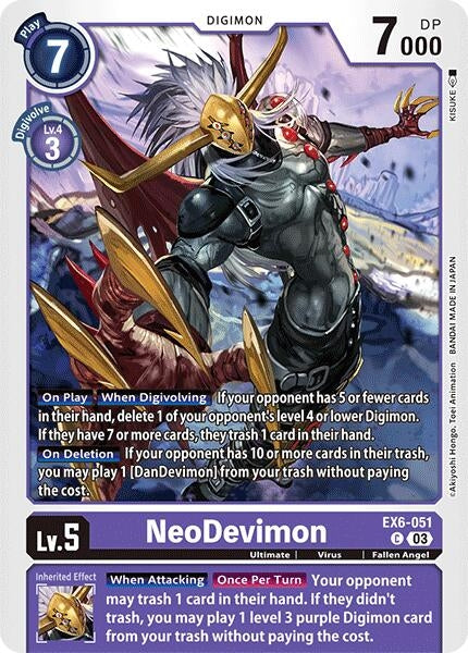 Image for NeoDevimon (EX6-051 C) (Infernal Ascension) - Digimon Card Game