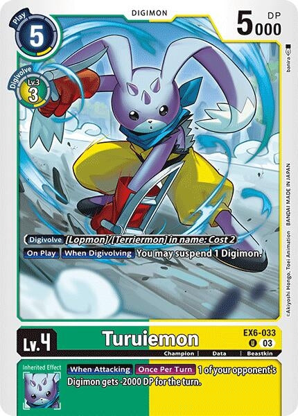 Image for Turuiemon (EX6-033 U) (Infernal Ascension) - Digimon Card Game