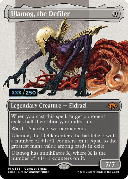 Image for Ulamog, the Defiler (Borderless) (Serial Numbered) (383) (Modern Horizons 3) - Magic: The Gathering
