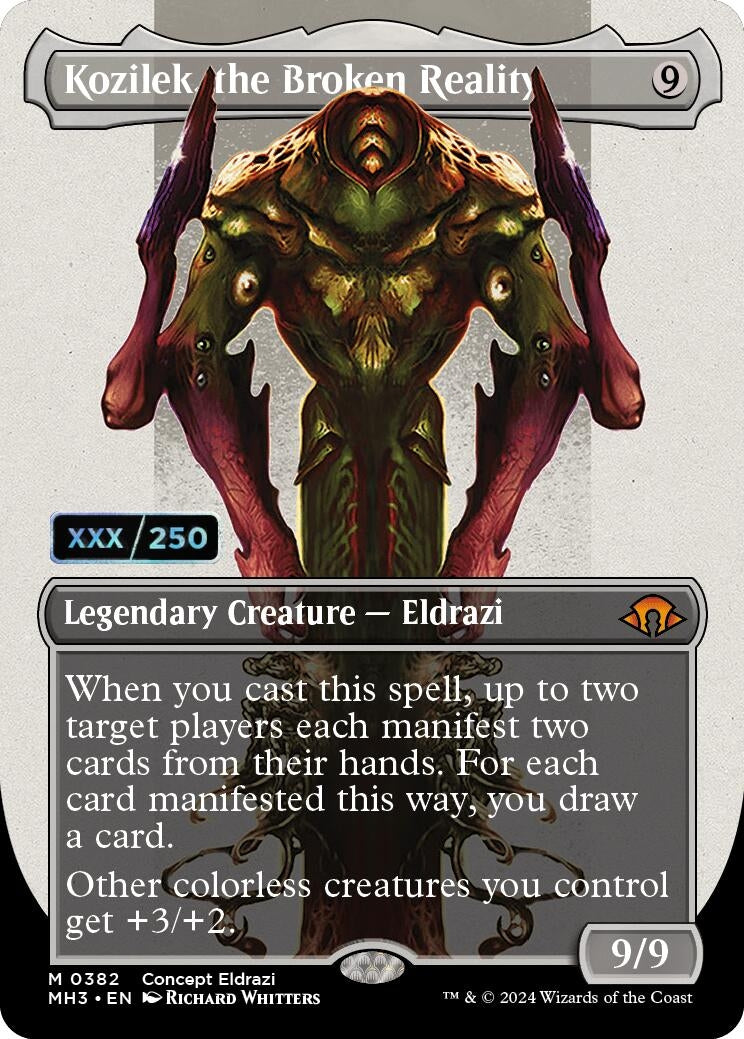 Image for Kozilek, the Broken Reality (Borderless) (Serial Numbered) (382) (Modern Horizons 3) - Magic: The Gathering