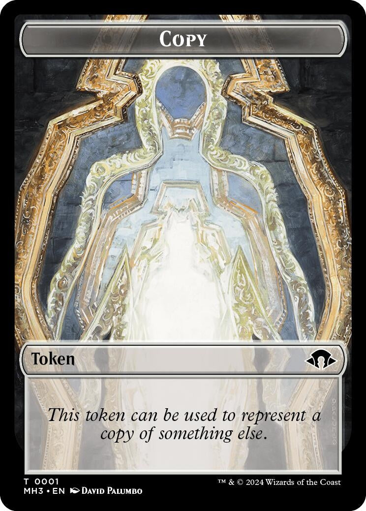 Image for Copy (Ripple Foil) // Eldrazi Angel Double-Sided Token (1 // 2) (Commander: Modern Horizons 3) - Magic: The Gathering