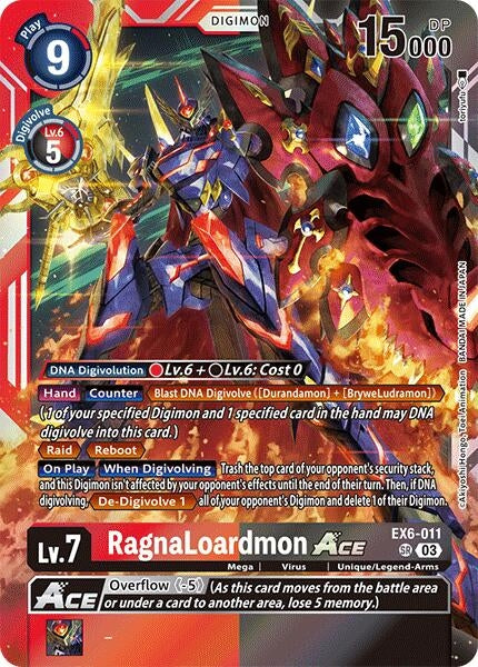 Image for RagnaLoardmon ACE (EX6-011 SR) (Infernal Ascension) - Digimon Card Game