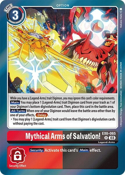 Image for Mythical Arms of Salvation! (EX6-065 R) (Infernal Ascension) - Digimon Card Game