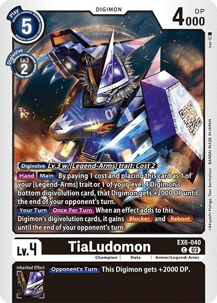 Image for TiaLudomon (EX6-040 C) (Infernal Ascension) - Digimon Card Game