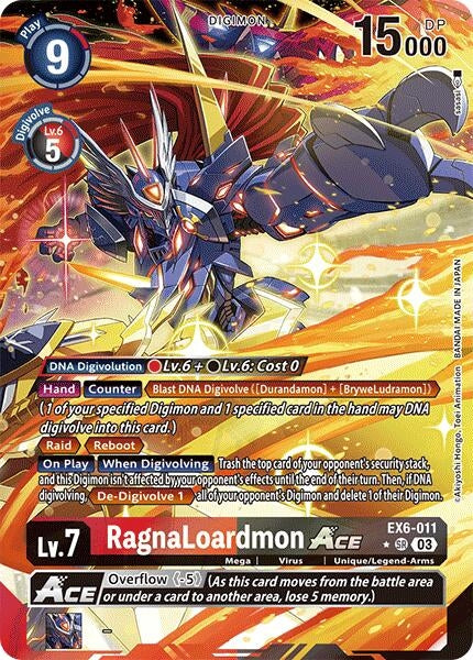 Image for RagnaLoardmon ACE (Alternate Art) (EX6-011 SR) (Infernal Ascension) - Digimon Card Game