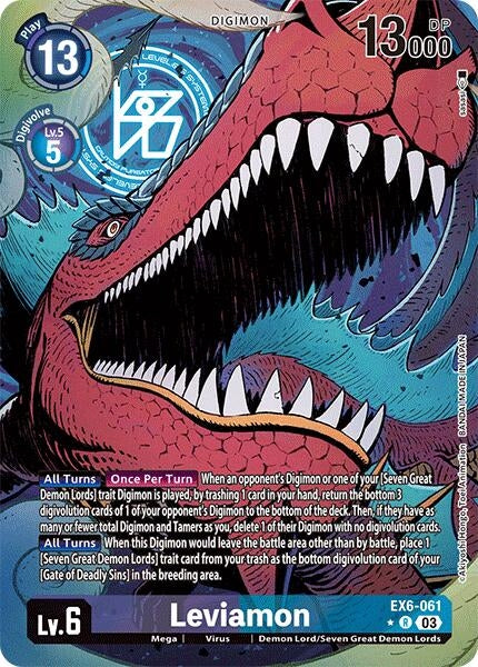 Image for Leviamon (Alternate Art) (EX6-061 R) (Infernal Ascension) - Digimon Card Game