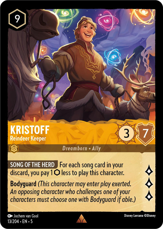 Image for Kristoff - Reindeer Keeper (13/204) (Shimmering Skies) - Disney Lorcana