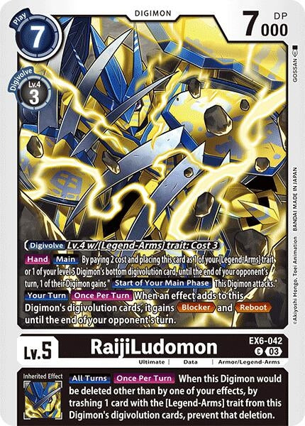 Image for RaijiLudomon (EX6-042 C) (Infernal Ascension) - Digimon Card Game