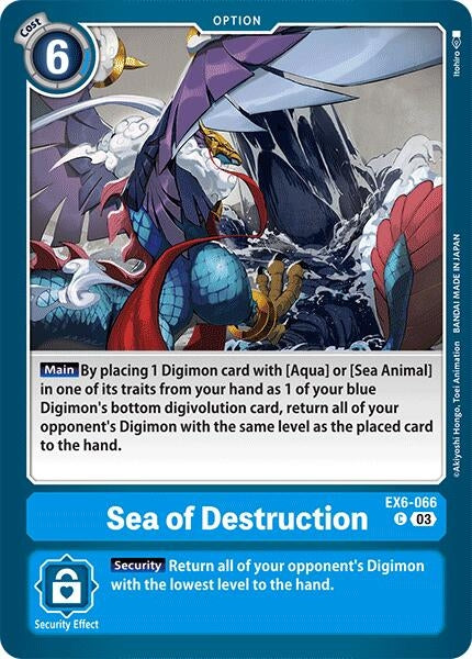 Image for Sea of Destruction (EX6-066 C) (Infernal Ascension) - Digimon Card Game