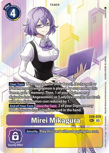 Image for Mirei Mikagura (EX6-074 SCR) (Infernal Ascension) - Digimon Card Game