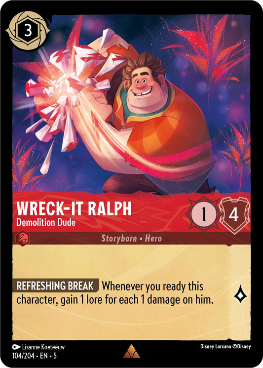 Image for Wreck-It Ralph - Demolition Dude (104/204) (Shimmering Skies) - Disney Lorcana