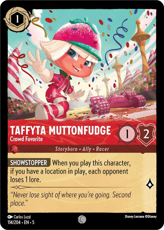 Image for Taffyta Muttonfudge - Crowd Favorite (114/204) (Shimmering Skies) - Disney Lorcana