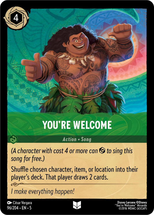 Image for You're Welcome (96/204) (Shimmering Skies) - Disney Lorcana
